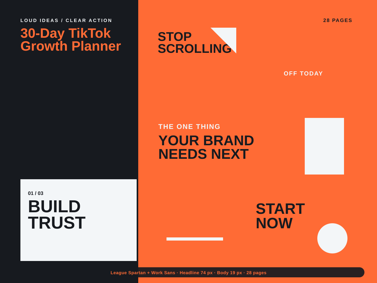 30-Day TikTok Growth Planner preview