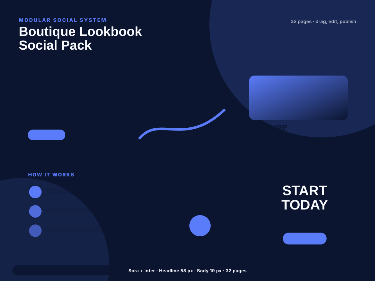 Boutique Lookbook Social Pack preview
