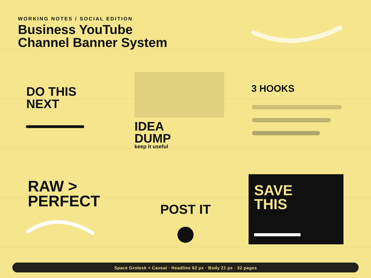 Business YouTube Channel Banner System preview