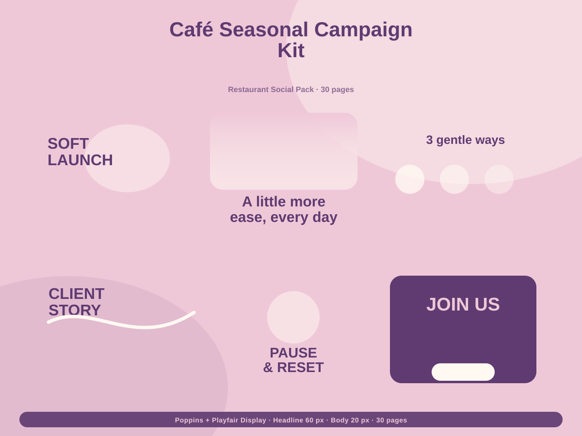 Café Seasonal Campaign Kit preview