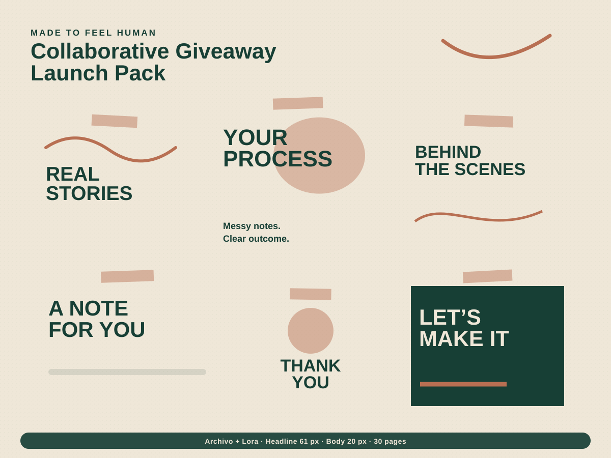 Collaborative Giveaway Launch Pack preview