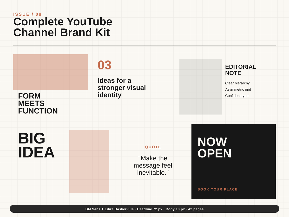 Complete YouTube Channel Brand Kit preview