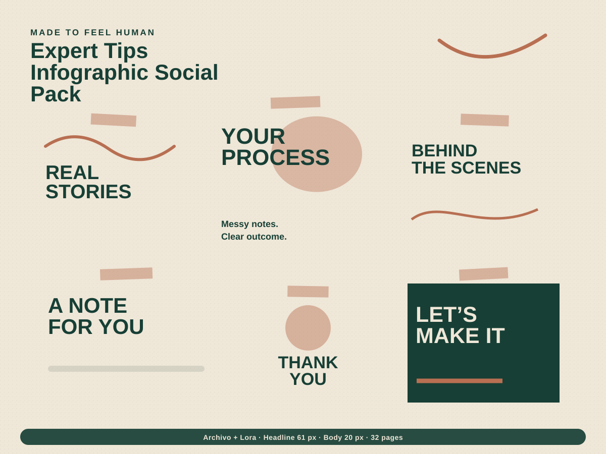 Expert Tips Infographic Social Pack preview