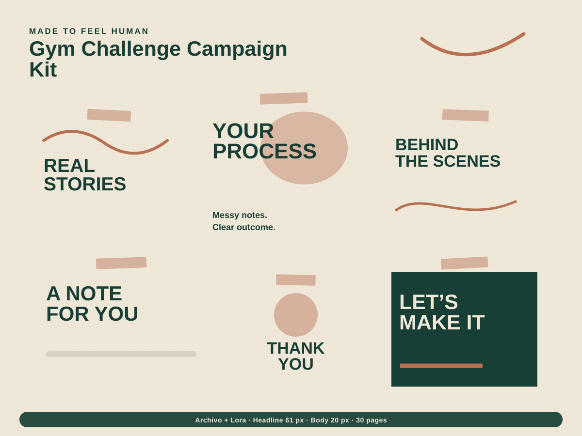Gym Challenge Campaign Kit preview