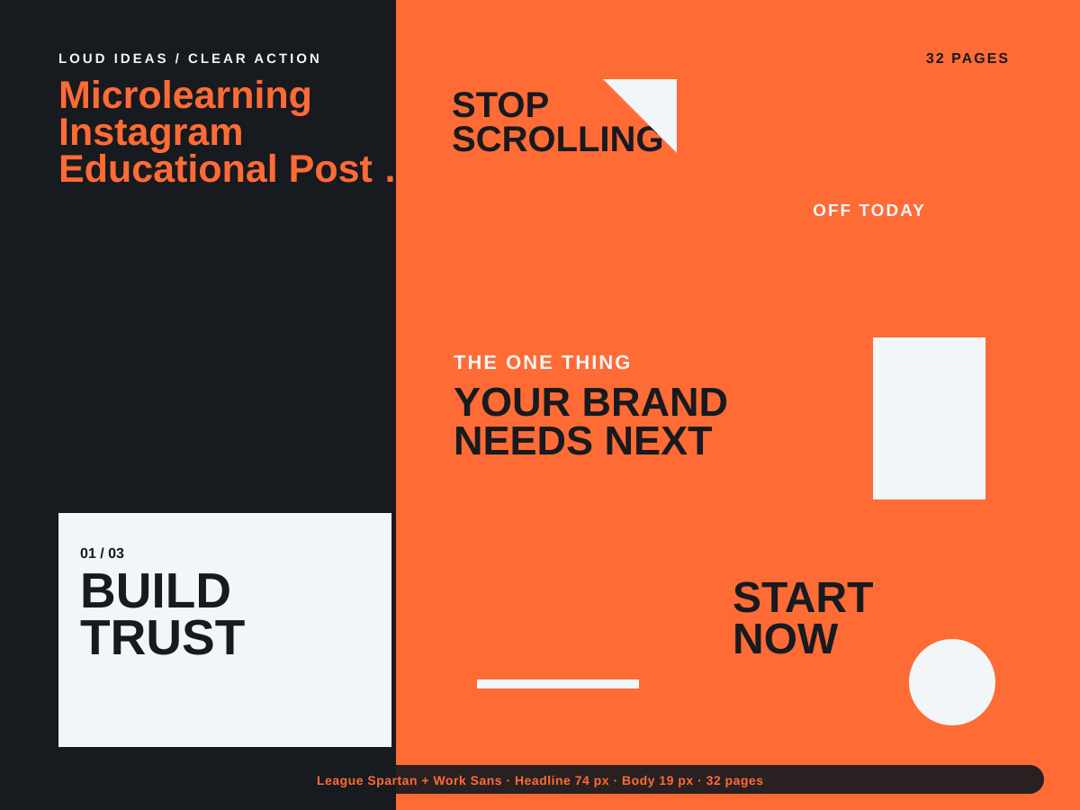 Microlearning Instagram Educational Post Kit preview