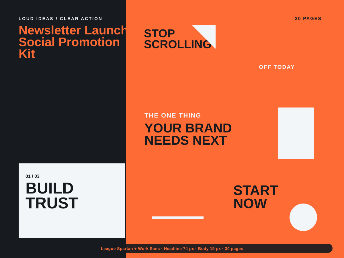 Newsletter Launch Social Promotion Kit preview