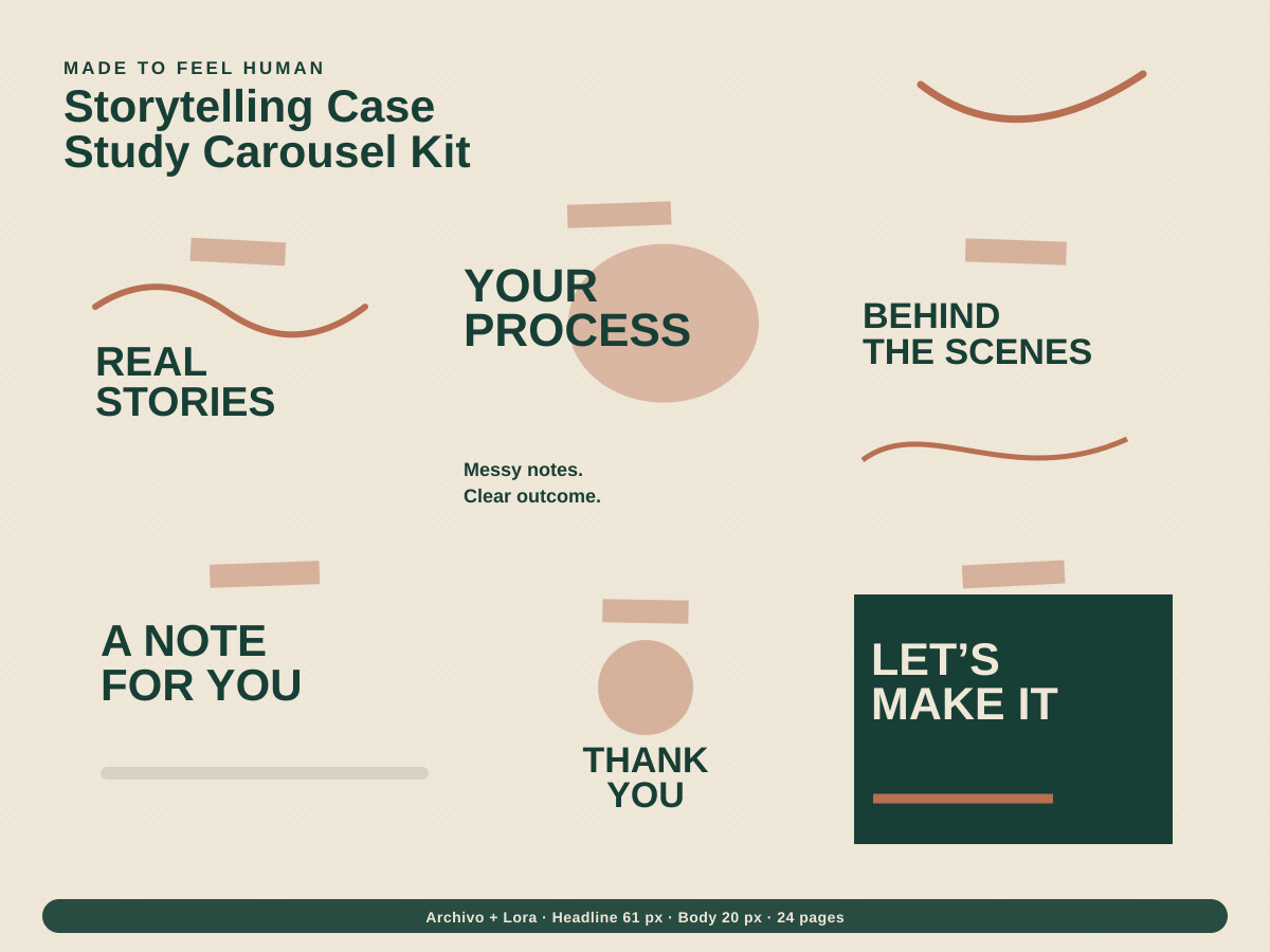 Storytelling Case Study Carousel Kit preview
