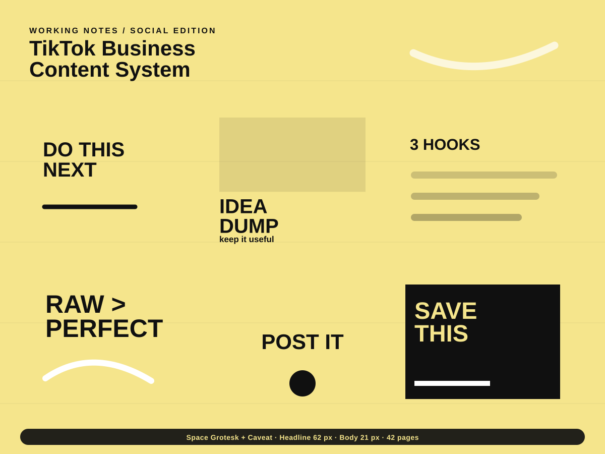 TikTok Business Content System preview