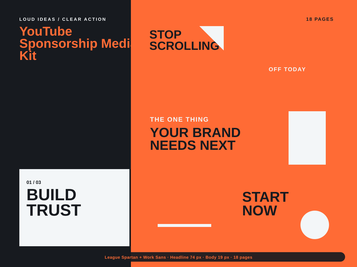 YouTube Sponsorship Media Kit preview